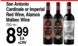 Superior Grocers San Antonio Cardinale or Imperial Red Wine, Alamos Malbec Wine offer