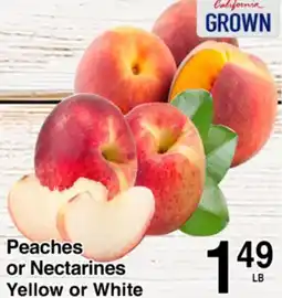 Superior Grocers Peaches or Nectarines Yellow or White offer