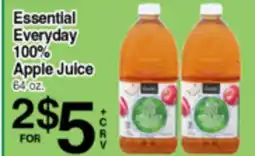 Superior Grocers Essential Everyday 100% Apple Juice offer