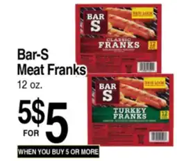 Superior Grocers Bar-S Meat Franks offer