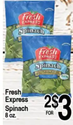 Superior Grocers Fresh Express Spinach offer