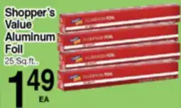 Superior Grocers Shopper's Value Aluminum Foil offer