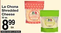 Superior Grocers La Chona Shredded Cheese offer