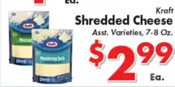 Valley Marketplace Kraft Shredded Cheese offer