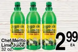 Superior Grocers Chef Merito Lime Juice offer