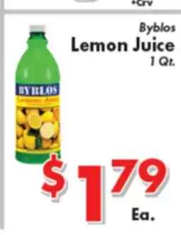 Valley Marketplace Byblos Lemon Juice offer