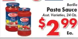 Valley Marketplace Barilla Pasta Sauce offer