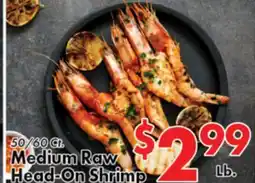 Valley Marketplace Medium Raw Head-On Shrimp offer