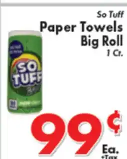 Valley Marketplace So Tuff Paper Towels Big Roll offer