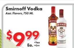 Valley Marketplace Smirnoff Vodka offer