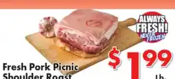 Valley Marketplace Fresh Pork Picnic Shoulder Roast offer