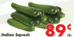 Valley Marketplace Italian Squash offer