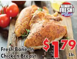 Valley Marketplace Fresh Bone-In Chicken Breast offer