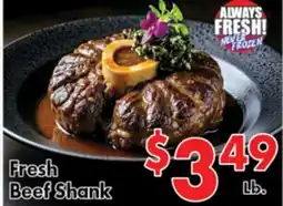 Valley Marketplace Fresh Beef Shank offer