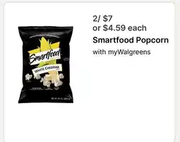 Walgreens Smartfood Popcorn offer