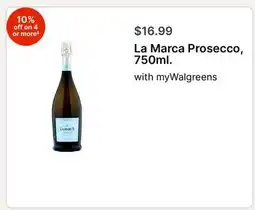 Walgreens La Marca Prosecco, 750ml offer
