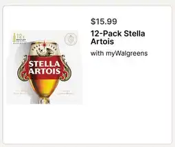 Walgreens 12-Pack Stella Artois offer