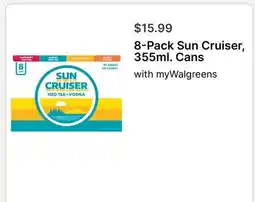 Walgreens 8-Pack Sun Cruiser offer
