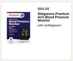 Walgreens Walgreens Premium Arm Blood Pressure Monitor offer