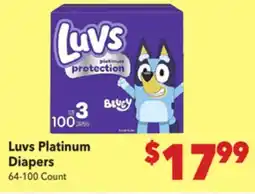 Vallarta Supermarkets Luvs Platinum Diapers offer