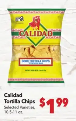 Vallarta Supermarkets Calidad Tortilla Chips offer