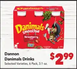 Vallarta Supermarkets Dannon Danimals Drinks offer