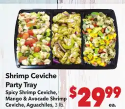 Vallarta Supermarkets Shrimp Ceviche Party Tray offer