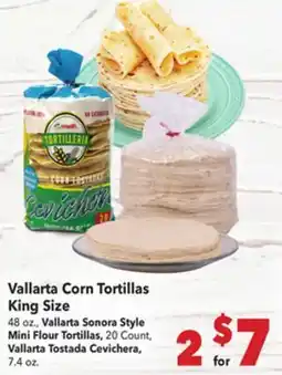 Vallarta Supermarkets Vallarta Corn Tortillas King Size offer