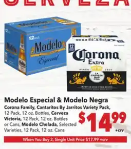 Vallarta Supermarkets Modelo Especial & Modelo Negra offer