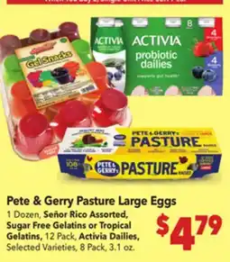 Vallarta Supermarkets Pete & Gerry Pasture Large Eggs offer