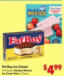Vallarta Supermarkets Fat Boy Ice Cream offer