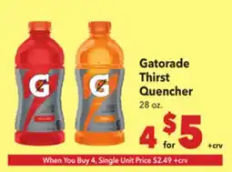 Vallarta Supermarkets Gatorade Thirst Quencher offer