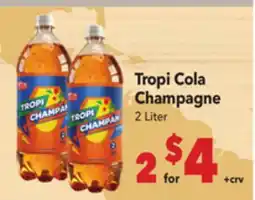 Vallarta Supermarkets Tropi Cola Champagne offer