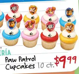 Vallarta Supermarkets Paw Patrol Cupcakes offer