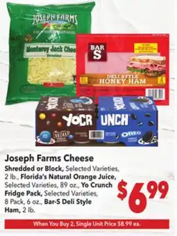 Vallarta Supermarkets Joseph Farms Cheese offer