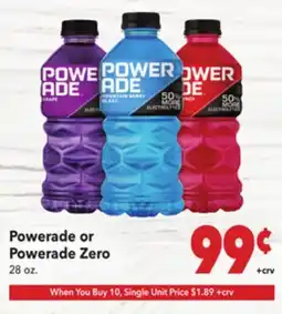 Vallarta Supermarkets Powerade or Powerade Zero offer