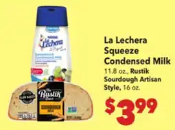 Vallarta Supermarkets La Lechera Squeeze Condensed Milk offer