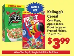 Vallarta Supermarkets Kellogg's Cereal offer