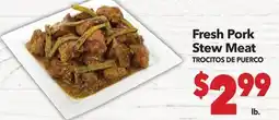 Vallarta Supermarkets Fresh Pork Stew Meat / TROCITOS DE PUERCO offer