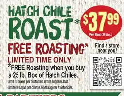 Vallarta Supermarkets HATCH CHILE ROAST offer