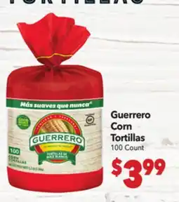 Vallarta Supermarkets Guerrero Corn Tortillas offer