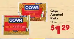 Vallarta Supermarkets Goya Assorted Pasta offer