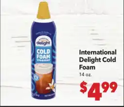 Vallarta Supermarkets International Delight Cold Foam offer