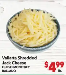Vallarta Supermarkets Vallarta Shredded Jack Cheese / QUESO MONTEREY RALLADO offer