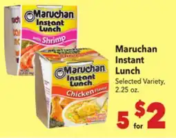 Vallarta Supermarkets Maruchan Instant Lunch offer