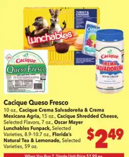 Vallarta Supermarkets Cacique Queso Fresco offer