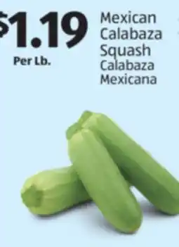 Aldi Mexican Calabaza Squash offer