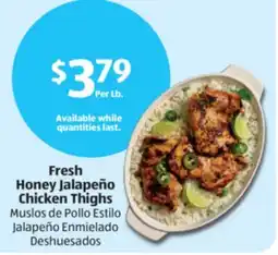 Aldi Fresh Honey Jalapeño Chicken Thighs offer