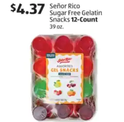 Aldi Señor Rico Sugar Free Gelatin Snacks 12-Count offer