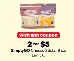 Grocery Outlet SimplyGO Cheese Sticks offer